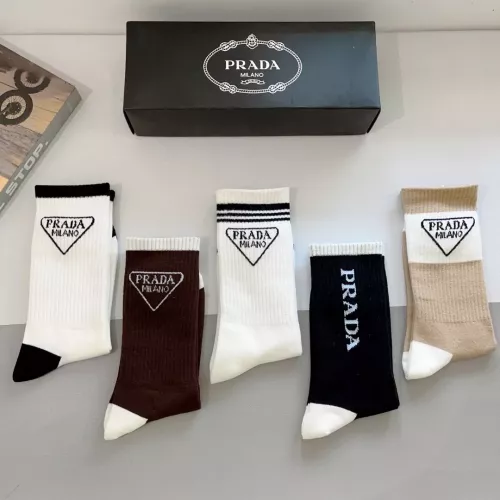 Replica Prada Socks For Men #1279037 $29.00 USD for Wholesale