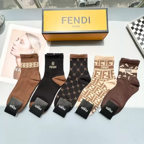 Wholesale Fendi Socks #1279209 $25.00 USD, Wholesale Quality Replica Fendi Socks