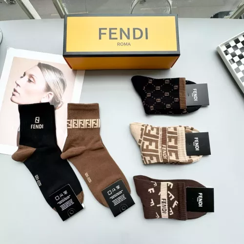 Replica Fendi Socks #1279209 $25.00 USD for Wholesale