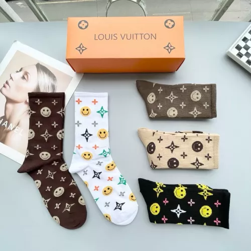 Replica Louis Vuitton LV Socks #1279218 $29.00 USD for Wholesale