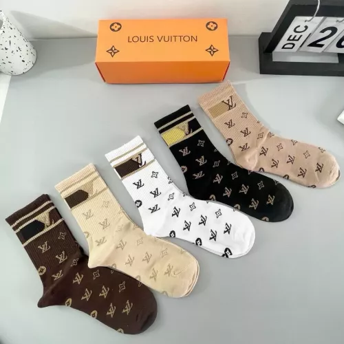 Replica Louis Vuitton LV Socks #1279235 $29.00 USD for Wholesale