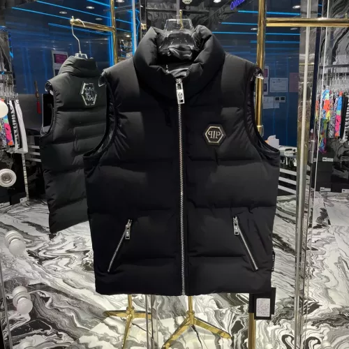 Wholesale Philipp Plein PP Down Feather Coat Sleeveless For Men #1279298 $235.00 USD, Wholesale Quality Replica Philipp Plein PP Down Feather Coat