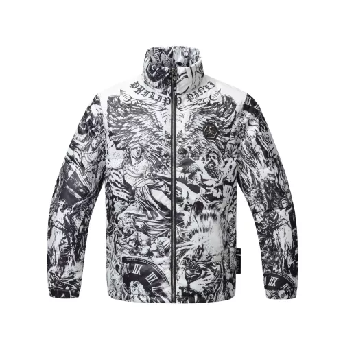 Wholesale Philipp Plein PP Down Feather Coat Long Sleeved For Men #1279301 $264.46 USD, Wholesale Quality Replica Philipp Plein PP Down Feather Coat