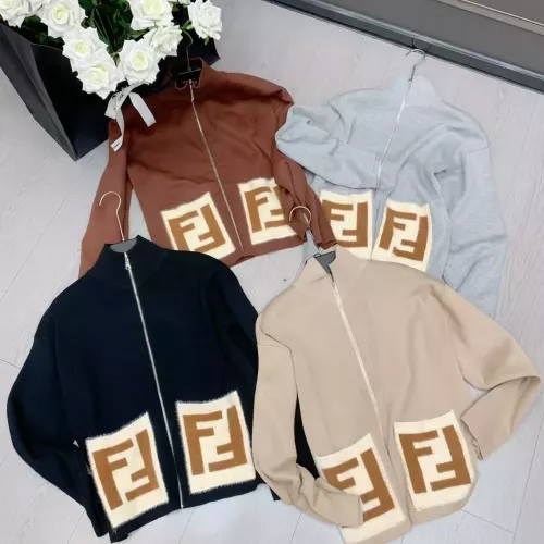 Replica Fendi Tracksuits Long Sleeved For Women #1279349 $85.00 USD for Wholesale