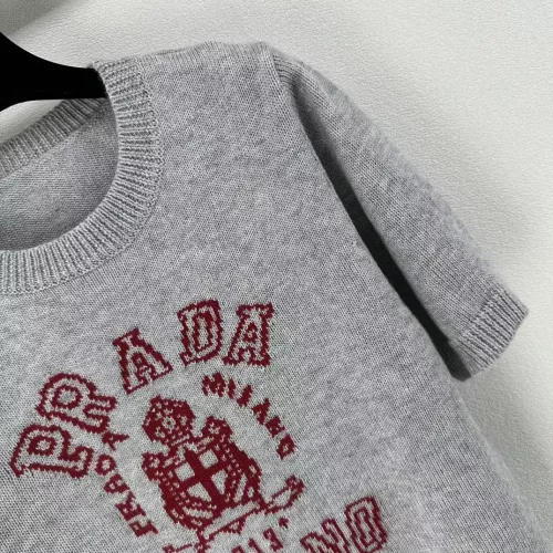 Replica Prada Sweater Short Sleeved For Women #1279498 $80.00 USD for Wholesale