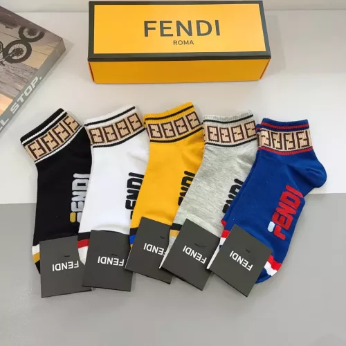 Replica Fendi Socks #1279695 $27.00 USD for Wholesale