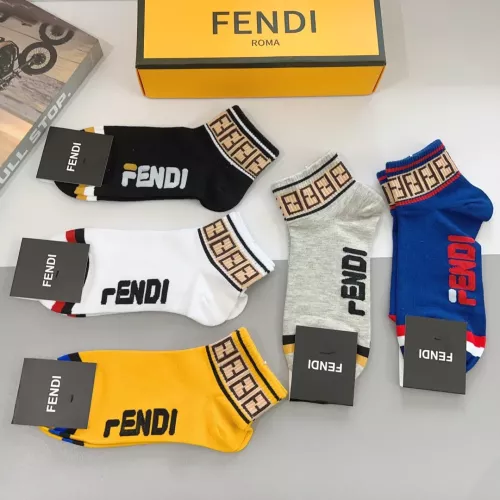 Replica Fendi Socks #1279695 $27.00 USD for Wholesale