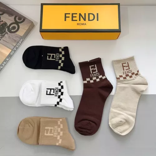 Replica Fendi Socks #1279696 $27.00 USD for Wholesale