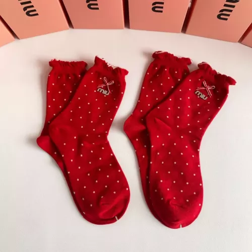 Wholesale MIU MIU Socks #1279703 $29.00 USD, Wholesale Quality Replica MIU MIU Socks