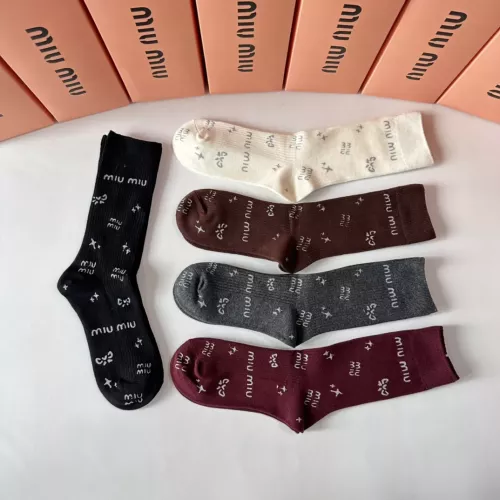 Replica MIU MIU Socks #1279704 $36.00 USD for Wholesale