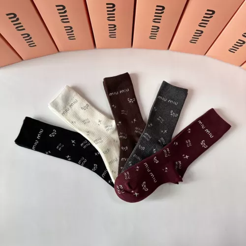 Replica MIU MIU Socks #1279704 $36.00 USD for Wholesale