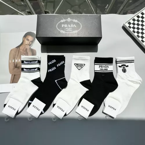 Wholesale Prada Socks #1279717 $25.00 USD, Wholesale Quality Replica Prada Socks