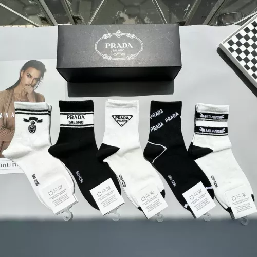 Replica Prada Socks #1279717 $25.00 USD for Wholesale