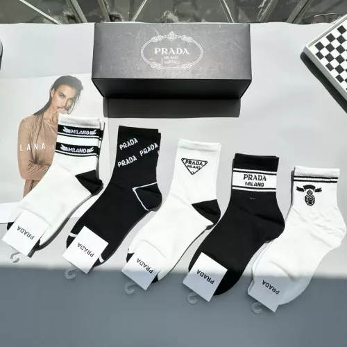 Replica Prada Socks #1279717 $25.00 USD for Wholesale