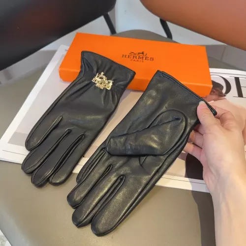 Replica Hermes Gloves For Women #1279777 $45.00 USD for Wholesale