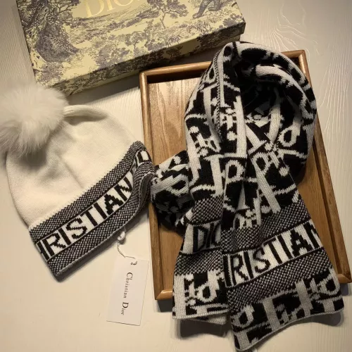 Replica Christian Dior Hat and Scarf Set #1279803 $60.00 USD for Wholesale