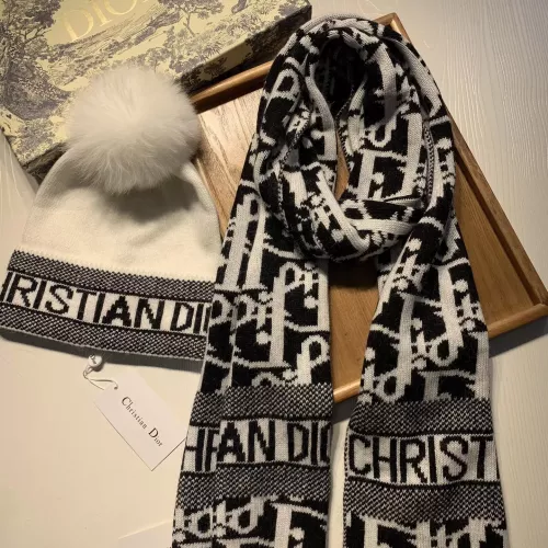 Replica Christian Dior Hat and Scarf Set #1279803 $60.00 USD for Wholesale