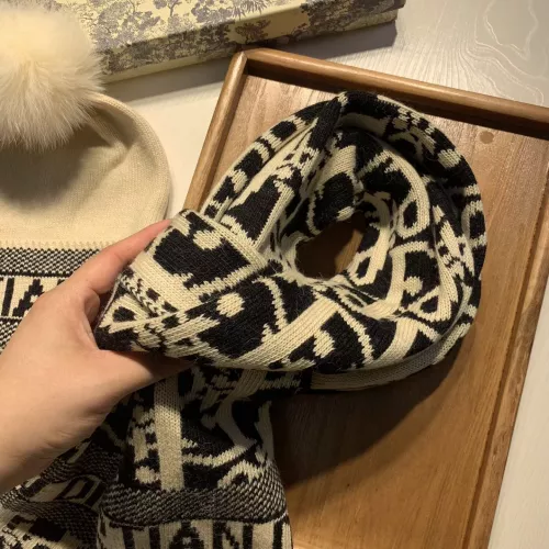 Replica Christian Dior Hat and Scarf Set #1279804 $60.00 USD for Wholesale