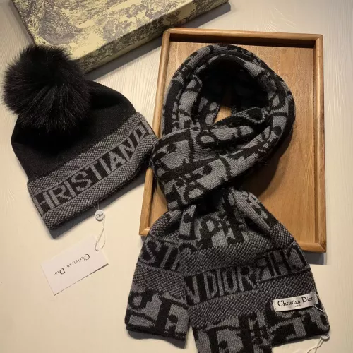 Replica Christian Dior Hat and Scarf Set #1279807 $60.00 USD for Wholesale