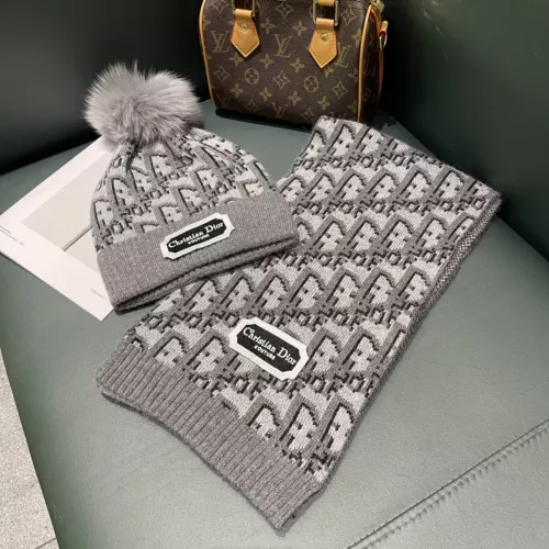 Wholesale Christian Dior Hat and Scarf Set #1279859 $60.00 USD, Wholesale Quality Replica Christian Dior Hat and Scarf and Glove Set