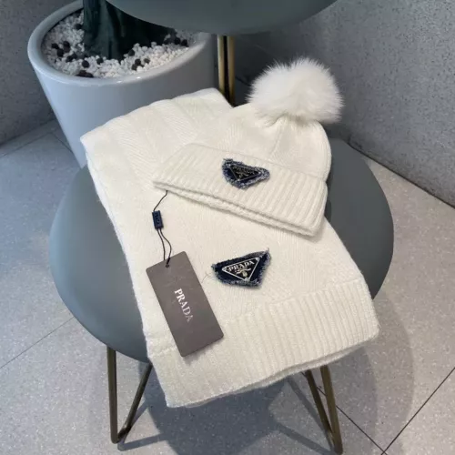 Wholesale Prada Hat and Scarf Set #1279935 $60.00 USD, Wholesale Quality Replica Prada Hat and Scarf and Glove Set