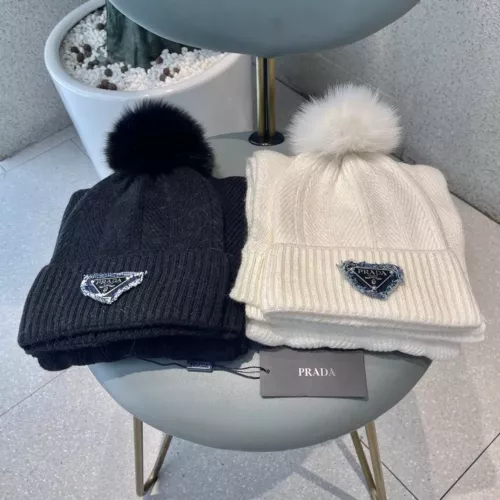 Replica Prada Hat and Scarf Set #1279935 $60.00 USD for Wholesale