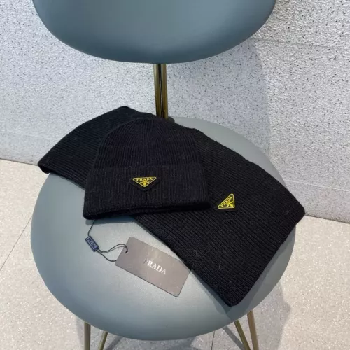 Wholesale Prada Hat and Scarf Set #1279938 $52.00 USD, Wholesale Quality Replica Prada Hat and Scarf and Glove Set