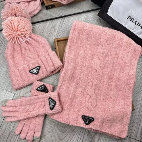 Wholesale Prada Hat and Scarf and Glove Set #1279950 $52.00 USD, Wholesale Quality Replica Prada Hat and Scarf and Glove Set