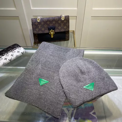 Wholesale Prada Hat and Scarf Set #1279960 $48.00 USD, Wholesale Quality Replica Prada Hat and Scarf and Glove Set