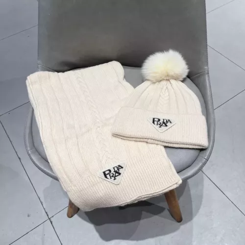 Wholesale Prada Hat and Scarf Set #1279990 $56.00 USD, Wholesale Quality Replica Prada Hat and Scarf and Glove Set