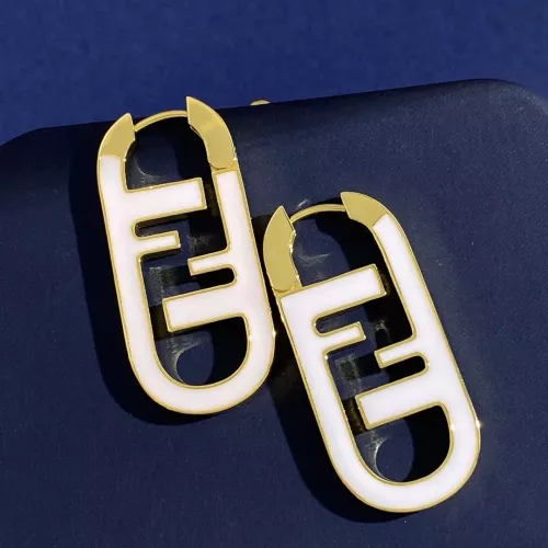 Wholesale Fendi Earrings For Women #1279998 $34.00 USD, Wholesale Quality Replica Fendi Earrings