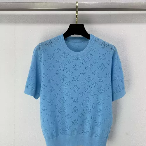 Wholesale Louis Vuitton LV Sweaters Short Sleeved For Women #1280004 $80.00 USD, Wholesale Quality Replica Louis Vuitton LV Sweaters