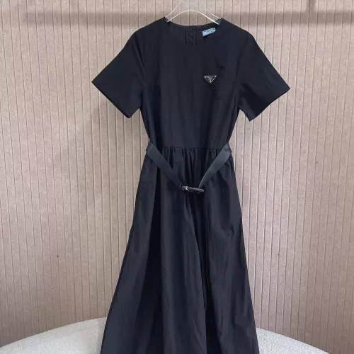 Wholesale Prada Dresses Short Sleeved For Women #1280121 $92.00 USD, Wholesale Quality Replica Prada Dresses