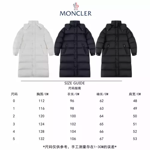 Replica Moncler Down Feather Coat Long Sleeved For Unisex #1280221 $264.46 USD for Wholesale