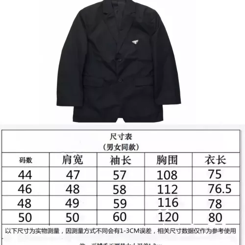 Replica Prada Jackets Long Sleeved For Unisex #1280264 $92.00 USD for Wholesale