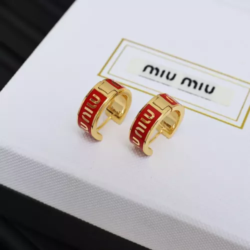 Wholesale MIU MIU Earrings For Women #1280300 $27.00 USD, Wholesale Quality Replica MIU MIU Earrings