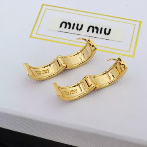 Replica MIU MIU Earrings For Women #1280300 $27.00 USD for Wholesale