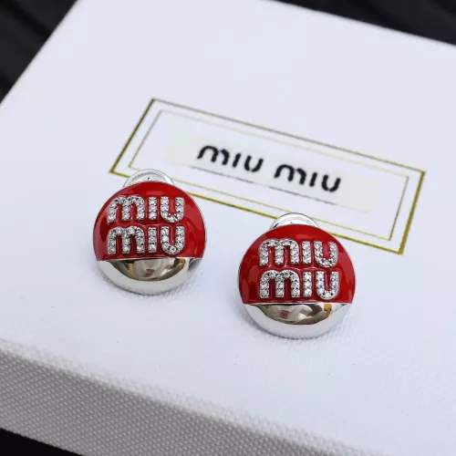 Wholesale MIU MIU Earrings For Women #1280301 $29.00 USD, Wholesale Quality Replica MIU MIU Earrings