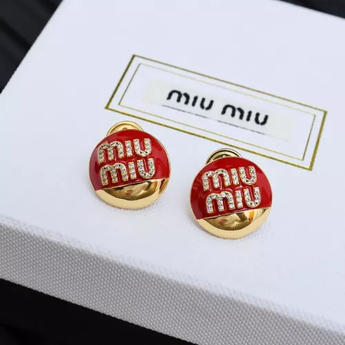 Wholesale MIU MIU Earrings For Women #1280302 $29.00 USD, Wholesale Quality Replica MIU MIU Earrings