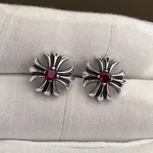 Wholesale Chrome Hearts Earrings #1280433 $29.00 USD, Wholesale Quality Replica Chrome Hearts Earrings