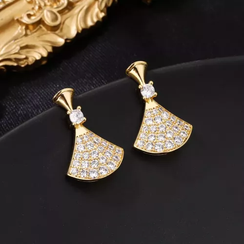 Replica Bvlgari Earrings For Women #1280463 $25.00 USD for Wholesale