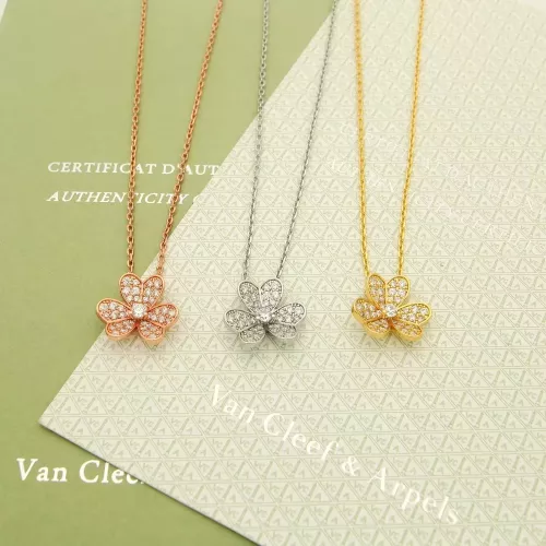 Replica Van Cleef & Arpels Necklaces For Women #1280470 $25.00 USD for Wholesale