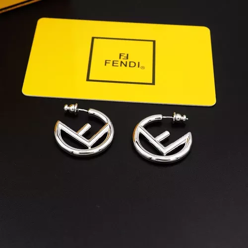 Wholesale Fendi Earrings For Women #1280487 $25.00 USD, Wholesale Quality Replica Fendi Earrings