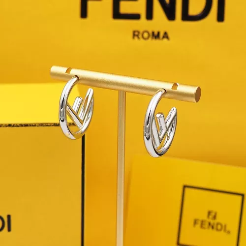 Replica Fendi Earrings For Women #1280487 $25.00 USD for Wholesale