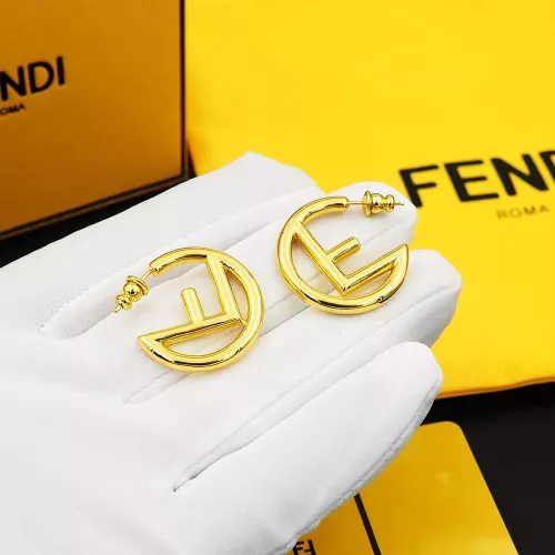 Replica Fendi Earrings For Women #1280488 $25.00 USD for Wholesale