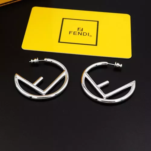 Wholesale Fendi Earrings For Women #1280489 $25.00 USD, Wholesale Quality Replica Fendi Earrings