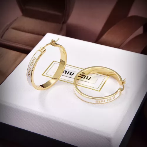 Wholesale MIU MIU Earrings For Women #1280699 $29.00 USD, Wholesale Quality Replica MIU MIU Earrings