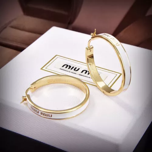 Replica MIU MIU Earrings For Women #1280699 $29.00 USD for Wholesale