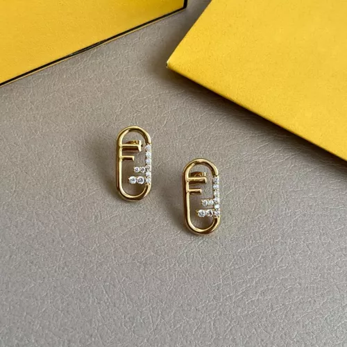 Wholesale Fendi Earrings For Women #1280802 $38.00 USD, Wholesale Quality Replica Fendi Earrings