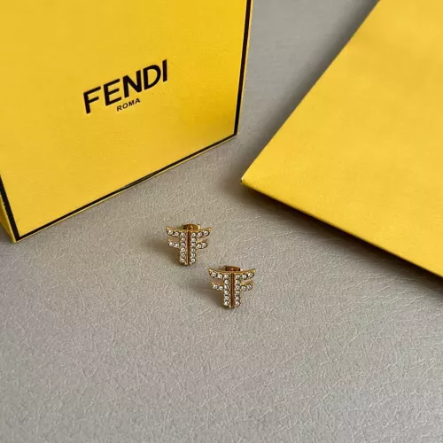 Replica Fendi Earrings For Women #1280803 $38.00 USD for Wholesale